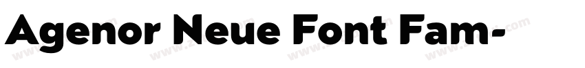 Agenor Neue Font Fam字体转换